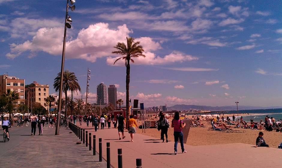 Strand in Barceloneta Strand in Barceloneta