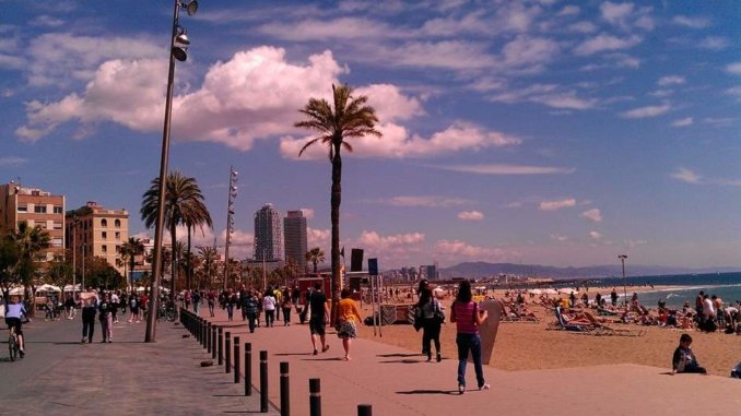 Strand in Barceloneta Strand in Barceloneta
