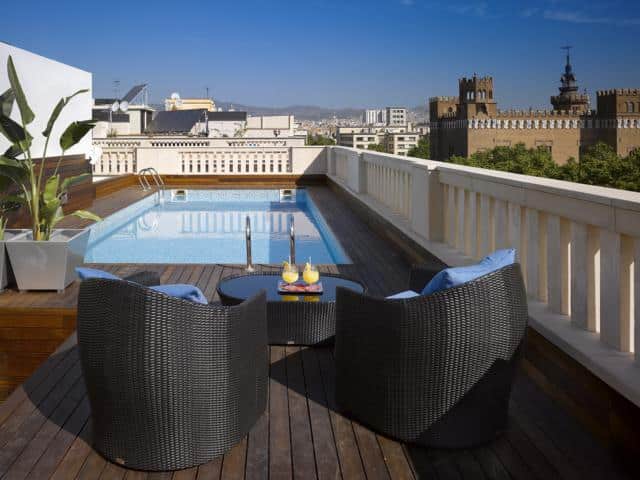 K+K Hotel Picasso Barcelona Pool und Lounge