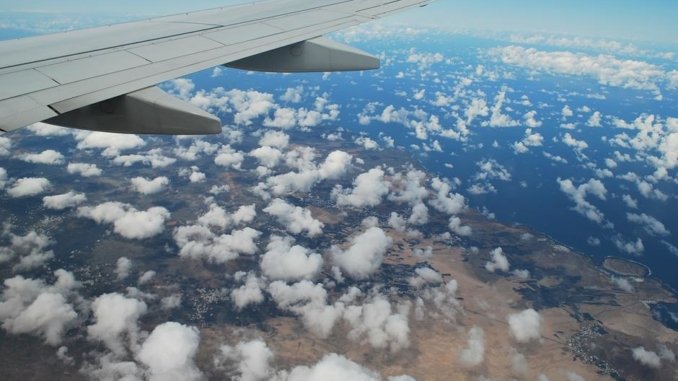 Tragfläche Flugzeug Wolken Tragfläche Flugzeug Wolken