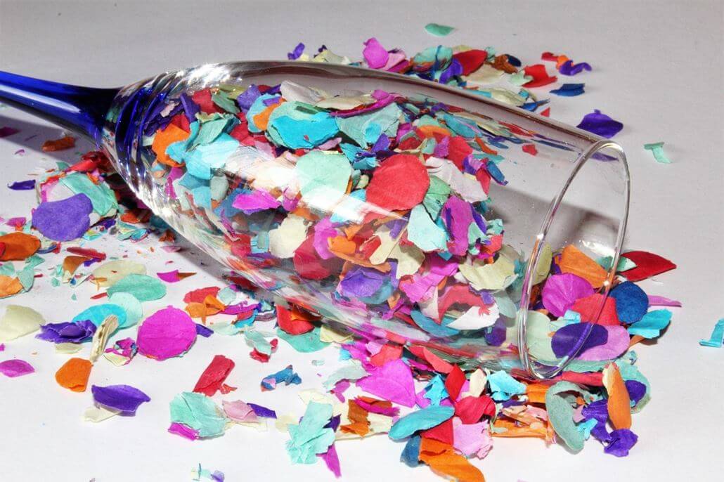 Konfetti Sektglas Konfetti Sektglas