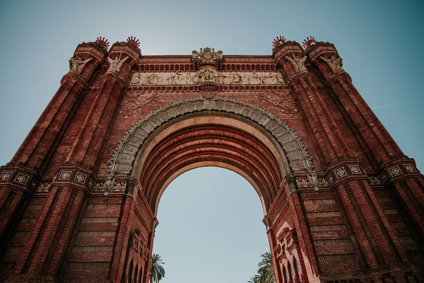 Arc de Triomf in Barcelona - Top