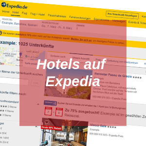 Hotels auf Expedia