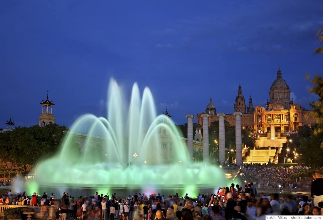 font magica barcelona bei nacht
