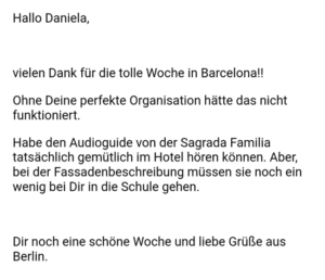 Barcelona Stadtführungen Feedback