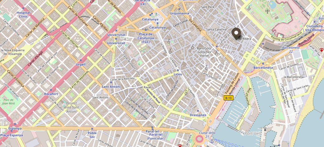 Moco Museum Barcelona Karte