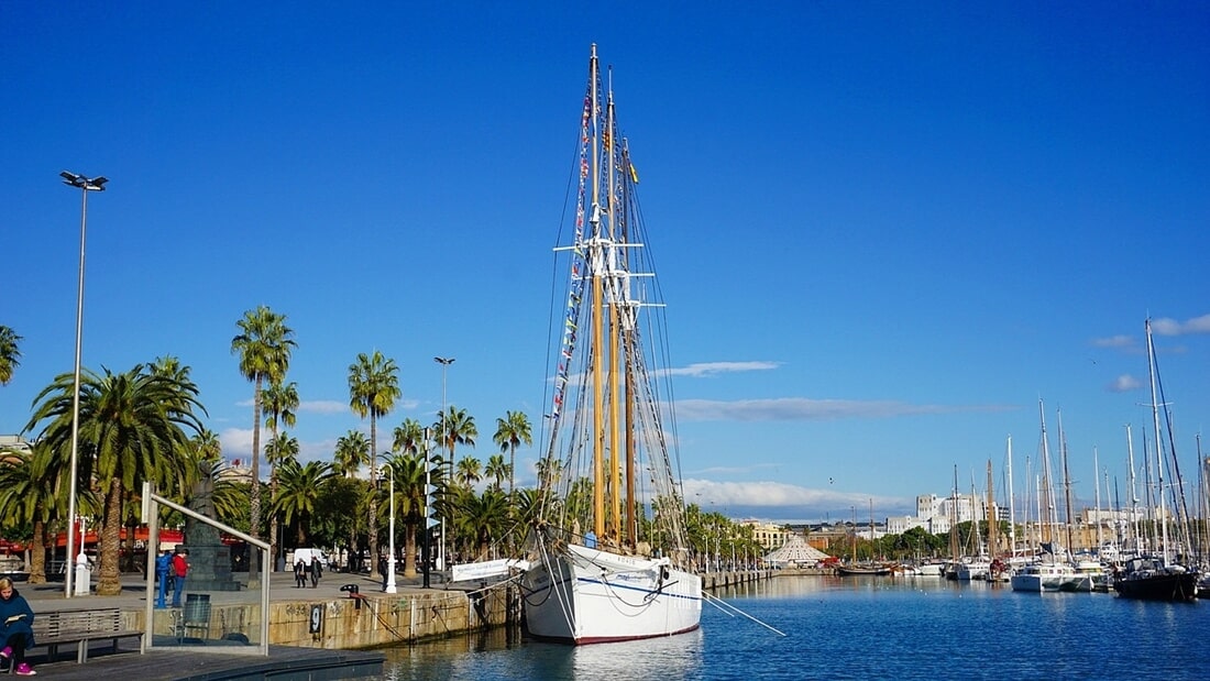 Santa-Eulalia-Segelschiff-Barcelona