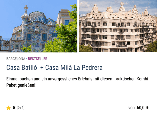 Casa Batlló & Casa Milà Kombi Ticket