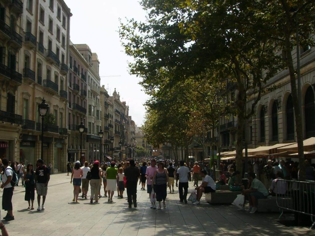 Avinguda del Portal de l'Àngel Barcelona