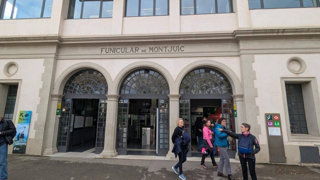 Bergstation der Funicular de Montjuic