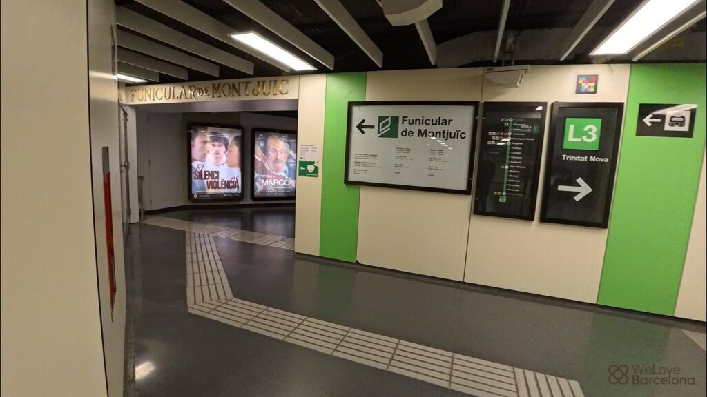 Zugang über Metrostation Paral·lel
